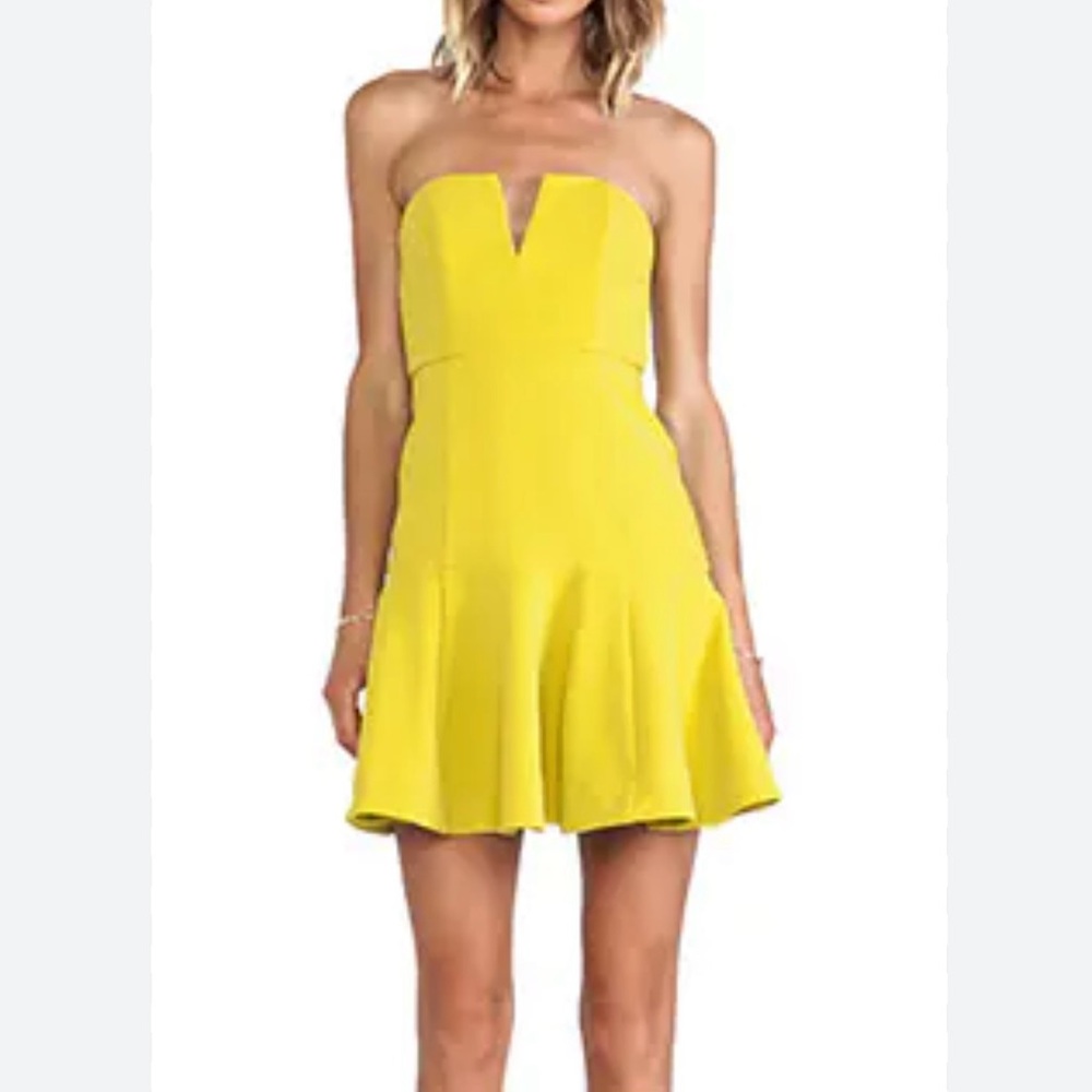 SHONA JOY Hypnotic Bustier trumpet dress